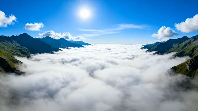 高山云海自然风光全景3084#横