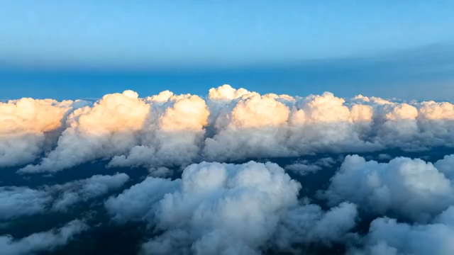 高空俯瞰云海景象1135#横