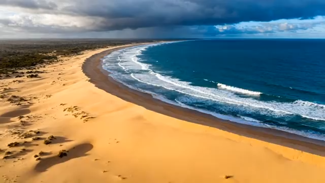 俯瞰海滩与海洋全景1399#横