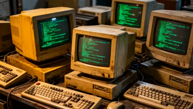 复古老旧电脑设备展示3960#横