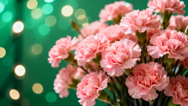 粉色康乃馨花卉特写3984#横