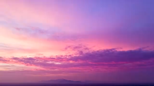 粉紫色天空与云层素材4826#横屏 