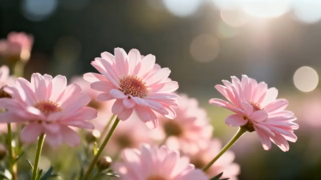 粉色菊花自然特写素材1678#横