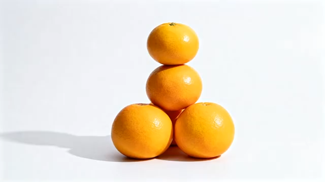堆叠摆放的橙子静物素材1505#横屏 