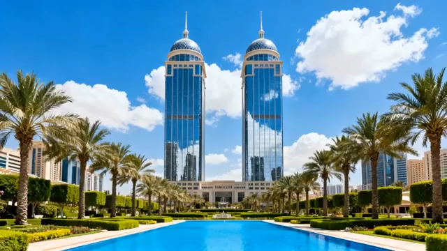 迪拜双子摩天大楼景观2455#横