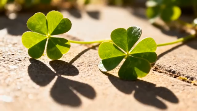 地面上的三叶草特写2398#横