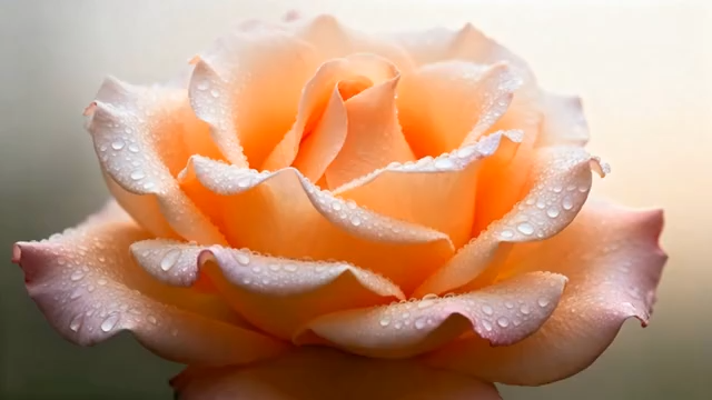 带水珠的粉色玫瑰花特写1026#横屏 