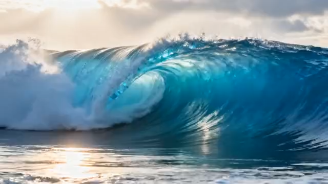 大海中翻涌的波浪5496#横