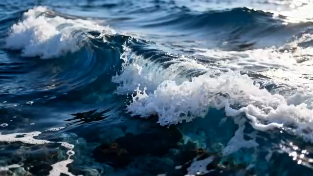 大海海浪近景画面3141#横