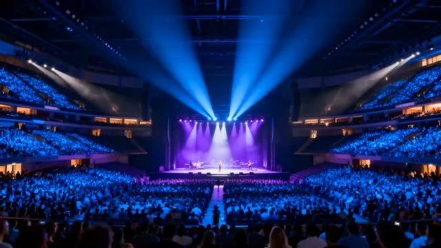 大型舞台现场观众满座446#横