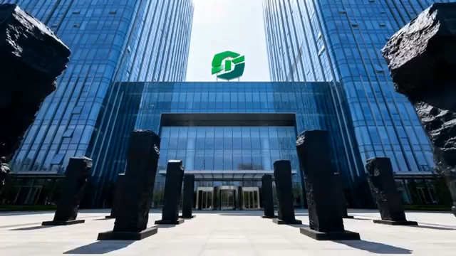  现代玻璃幕墙办公楼外观2454#横屏 	 