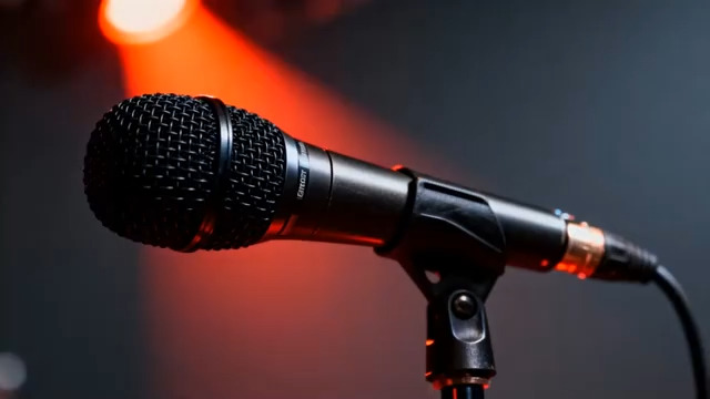  舞台麦克风特写2358#横屏 	 