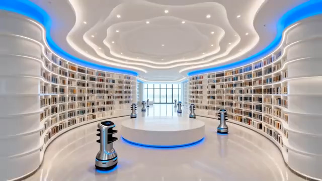  未来感图书馆全景2306#横屏 	 