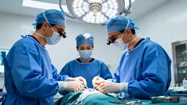  手术室医生手术中2153#横屏 	 