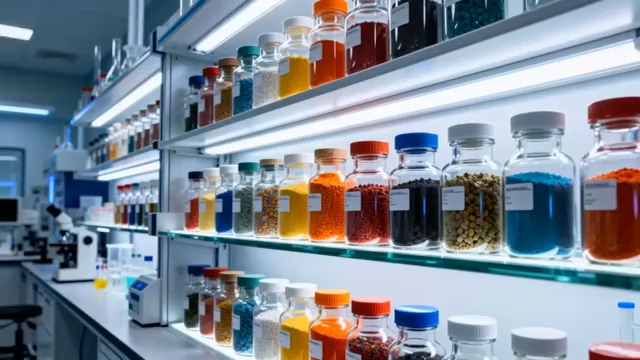  实验室化学试剂瓶特写2108#横屏 	 