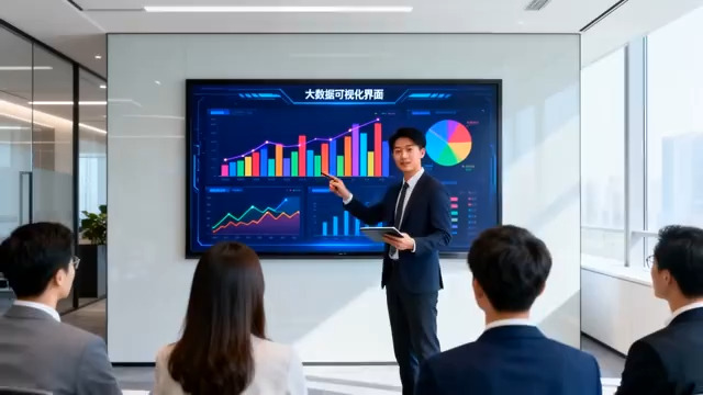  商务人士数据分析汇报2003#横屏 	 