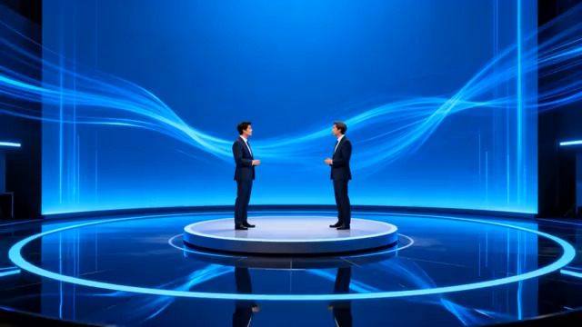  商务人士科技感对话1997#横屏 	 -