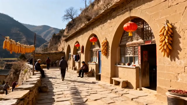  陕北窑洞农家生活1966#横屏 	 