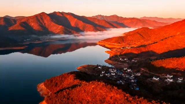  山水晨曦风光1957#横屏 