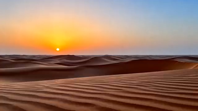  沙漠日出壮丽景象1912#横屏 	 -