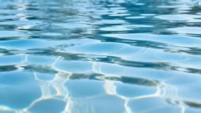  清澈水面波纹特写1758#横屏 	 