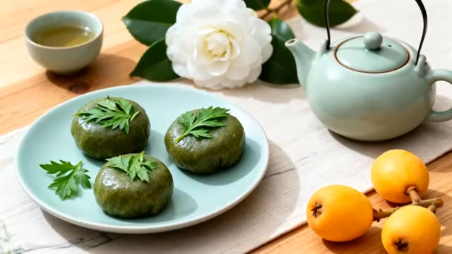  青团茶歇摆盘1754#横屏 	 