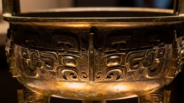  青铜器皿特写1749#横屏 	 