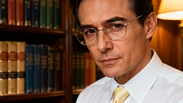 戴眼镜的儒雅男士381#横屏 