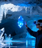 VR探索发光水晶洞穴4#横屏 