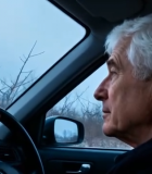 老人驾驶汽车特写2458#横屏 