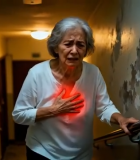 老人楼道内突发心脏不适13711#横屏 