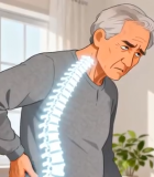 老人居家腰部脊柱疼痛画面9926#横屏 