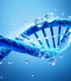 蓝色分子素材7010#横屏 