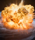 宇宙空间中的爆炸特效11705#横屏 