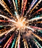 空中绽放的绚烂烟花5232#横屏 