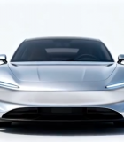 银色新能源汽车正面展示1456#横屏 