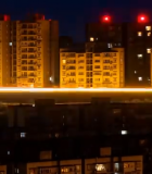 夜晚城市建筑车流景观5791#横屏 