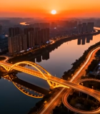 夜晚航母上战斗机起飞画面13466#横屏 