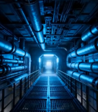 科幻风格管道隧道素材363#横屏 