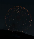 夜晚绽放的绚丽烟花10133#横屏 