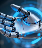 科技感机械手掌特写406#横屏 