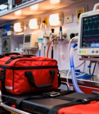 救护车内医疗设备与急救包8047#横屏 