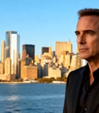 纽约商人城市背景前特写1026#横屏 