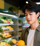 男子在超市进行水果直播(1)10067#横屏 