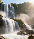 自然风光瀑布景观10462#横屏 