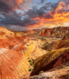 张掖七彩丹霞自然风光6028#横屏 