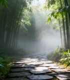 月夜水中绽放的黄色莲花12279#横屏 