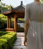 	 雨中绿叶与闪电景象11165#横屏 