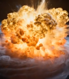 宇宙空间中的爆炸特效11705#横屏 