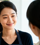 两位女性室内互动交流画面11998#横屏 